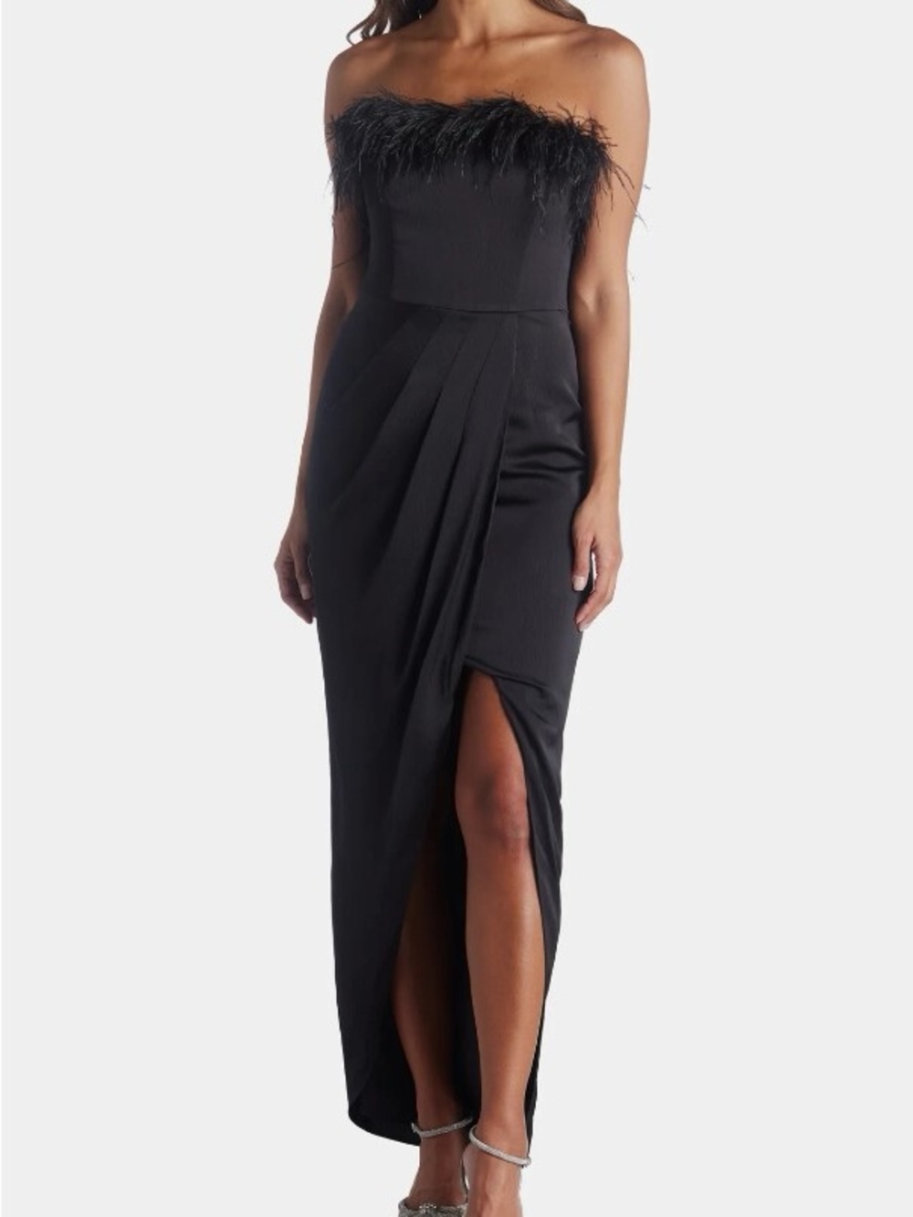 Aidan by Aidan Maddox Black Strapless Dress